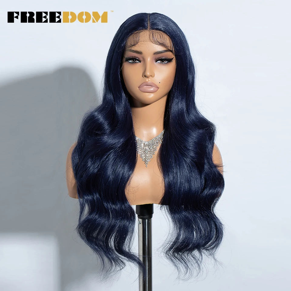 Herlace - Synthetic Lace Front Wigs Body Wave curls 26 pouces 13x4