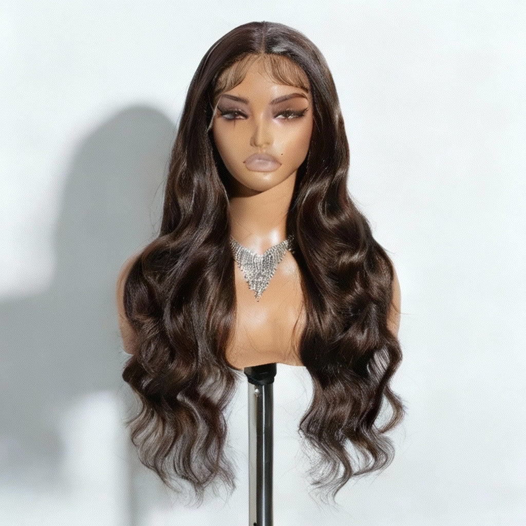 Herlace - Synthetic Lace Front Wigs Body Wave curls 26 pouces 13x4