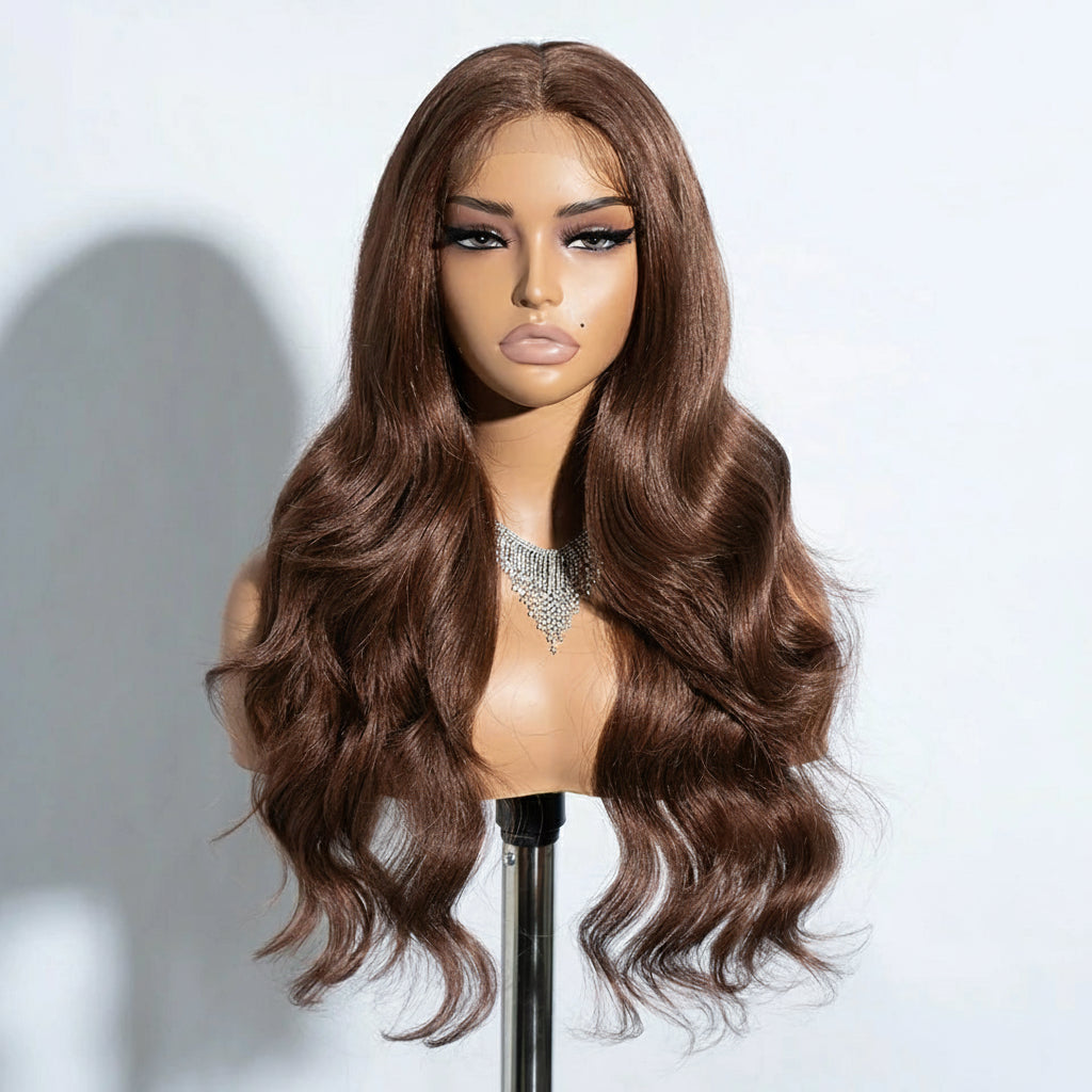Herlace - Synthetic Lace Front Wigs Body Wave curls  26 pouces 13x4 