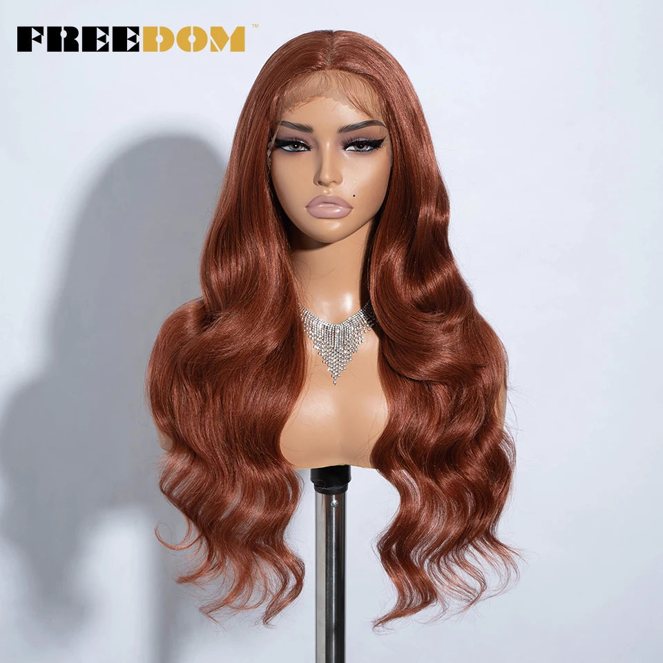 Herlace - Synthetic Lace Front Wigs Body Wave curls  26 pouces 13x4 